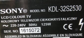 LCD televízor SONY KDL 32S2530 - 8