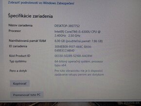 Lenovo ThinkPad T460, i5-6300U, 8GB RAM, 256GB SSD, Win10 - 8