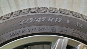 Zimná sada originál VW Golf 7, 5x112 R17 + pneu 225/45 R17 - 8