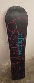 140 cm pekny damsky / dievcensky snowboard WESTIGE + viazko - 8