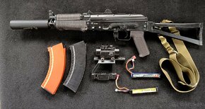 Cyma ak74u. Cm045 upgrade+ príslušenstvo. - 8