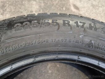 225/55 r17 zimné 4 ks CONTINENTAL dezén 8,7 -8,1 mm - 8