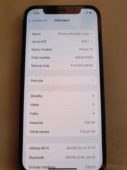 Predám Iphone 12 128GB / seká foťák - 8