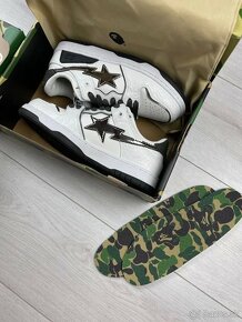 A Bathing Ape BAPE SK8 STA White/Black - 8