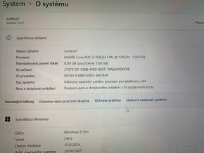 Surface PRO 7 + klávesnice, 8GB, I5 - 8