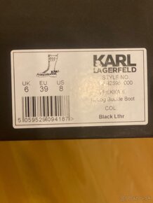 Krásne čižmy org. Karl Lagerfeld vel. 39 - 8