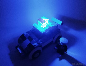 LED LEGO POLICAJNÉ SVETLO, BLIKÁ ČERVENÁ-MODRÁ - 8