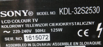 LCD televízor SONY KDL 32S2530 - 8