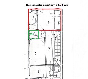 Prenájom kancelárske priestory 24m2 Žilina, Mariánske námest - 8