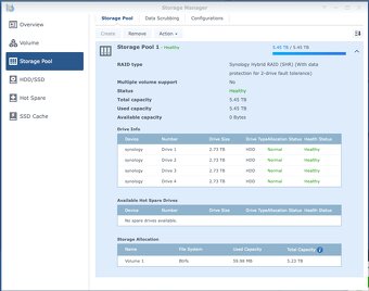 Synology RS812+, 3GB RAM, 4 x 3TB HDD - 8