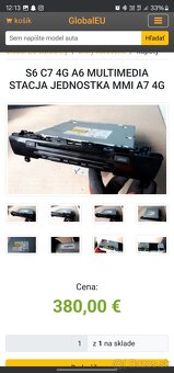 MMI 3G+ jednotka Audi A6 C7 – 4G0 035 666 H - 8