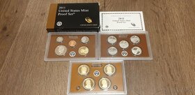 U.S. MINT PROOF SETS - 6 sád vybrané ročníky - 8