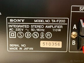 SONY TA-F200 …. Integrovaný Stereo Zosilovač - 8