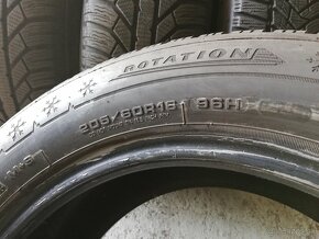 205/60r16 zimné pneumatiky 6-7mm - 8