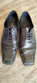 Pánsky oblek čierny akcia nohavice topánky - 8