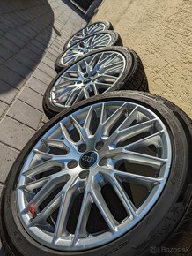 5x112 R18 original Audi disky + zimne gumy - 8