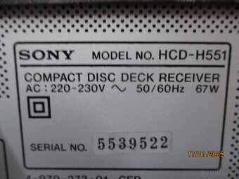 SONY HCD-H551 - 8