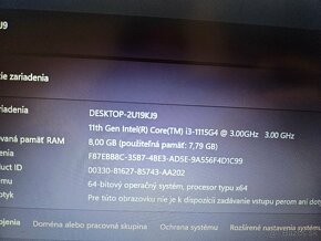 Lenovo ideapad 3 s procesorom i3 11 generacie 8gb ram a 256g - 8