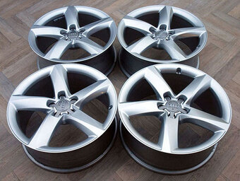 19" 5x112 ALU KOLA AUDI A7 A8 = ZÁNOVNÍ ORIGINÁL SADA - 8