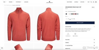 Nový luxusný merino sveter Amundsen Peak Half Zip - 8