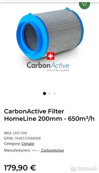 Carbon Active filtre nové - 8