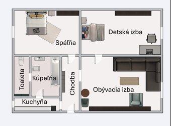 3 izbový byt blízko centra mesta Nitra - 8