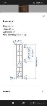 Knižnica IKEA Billy 250cm 2ks - 8