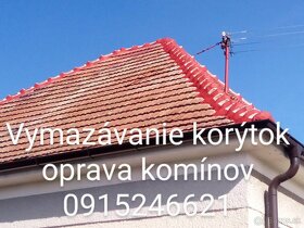 Vymazávanie korýtok oprava komínov 0915246621 - 8