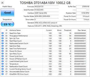 3,5" HDD Toshiba / WD 1TB - 8