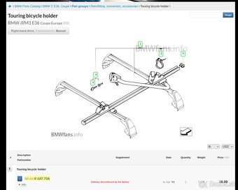 OEM Stresne nosice bicyklov BMW - 8