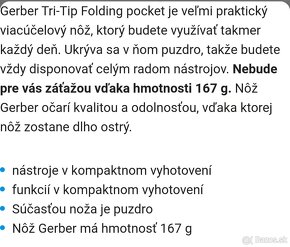 Nôž gerber tri-tip folding pocket - 8