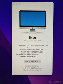 Apple iMac 27" 32 DDR4, 512 SSD - 8