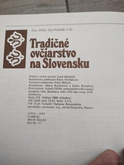 Tradičné ovčiarstvo na Slovensku - Ján Podolák 1982- kniha - 8