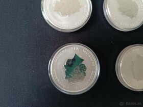 Sada mincí Austrália LUNAR II, 12x 2oz Ag 9999 + krabička - 8