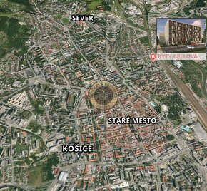 3 izbový byt Košice - Staré mesto, Bellova, novostavba - 8