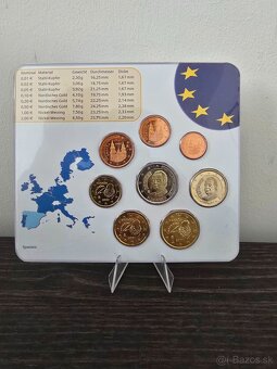 BU sady eurominci, euro mince 1 cent- 2€ nie PROOF - 8