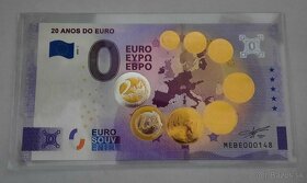 0€ / 0 euro suvenírová bankovka prítlač gold - výmena - 8