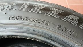 Predám zimné pneumatiky BRIDGESTONE 195/50 R16 88H. - 8