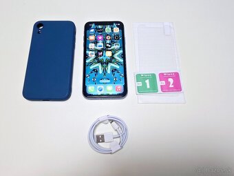 APPLE IPHONE XR 128GB BLUE,ZDRAVIE BATÉRIE 100% - 8