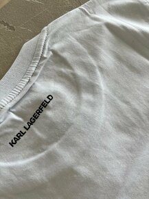 Karl Lagerfeld pánske tričko biele - 8