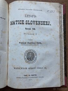 Konvolut letopis Matice Slovenskej (6 čísel v 1 zv.) - 8