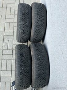 Zimné gumy Continental a plechové disky 185/65 R15 - 8