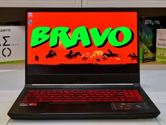 Herný notebook MSI BRAVO | RYZEN 5800H | 144Hz | RX 5500M - 8