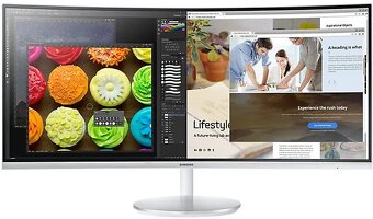 Predám 34" Samsung QLED Monitor C34F791 - 8