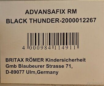 Predám Autosedačku Britax Römer ADVANSAFIX - 8