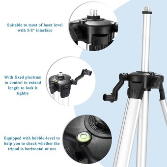 NIVELACNY LASER 4D 16 LINIOVY, STATIV, DVE BATÉRIE - 8