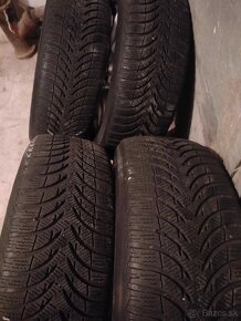 Zimné 4ks alu disky orig. Mercedes 5x112 r16 pneu 205/60 r16 - 8