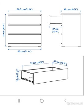 Predám komody MALM - IKEA - 8