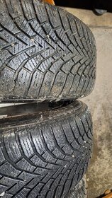 Original ALU disky Škoda 5x112 r16+zimné pneu - 8