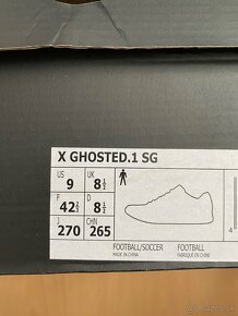 Adidas X Ghosted.1 SG (UK 8,5/EU 42/23) - 8